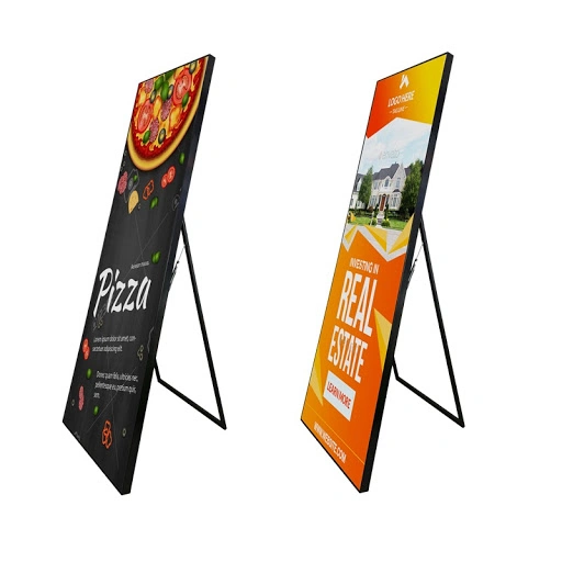 P4 Mirror Stand Poster LED Screen 768X1920 Indoor Full Color LED Display