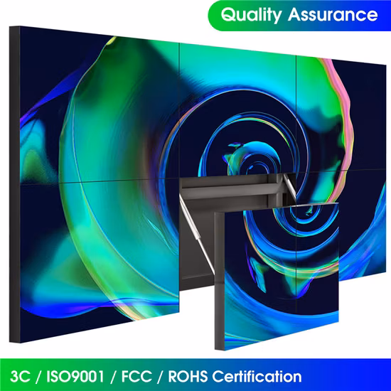 LCD 비디오 월을 갖춘 55인치 4K 매끄러운 벽면 스크린